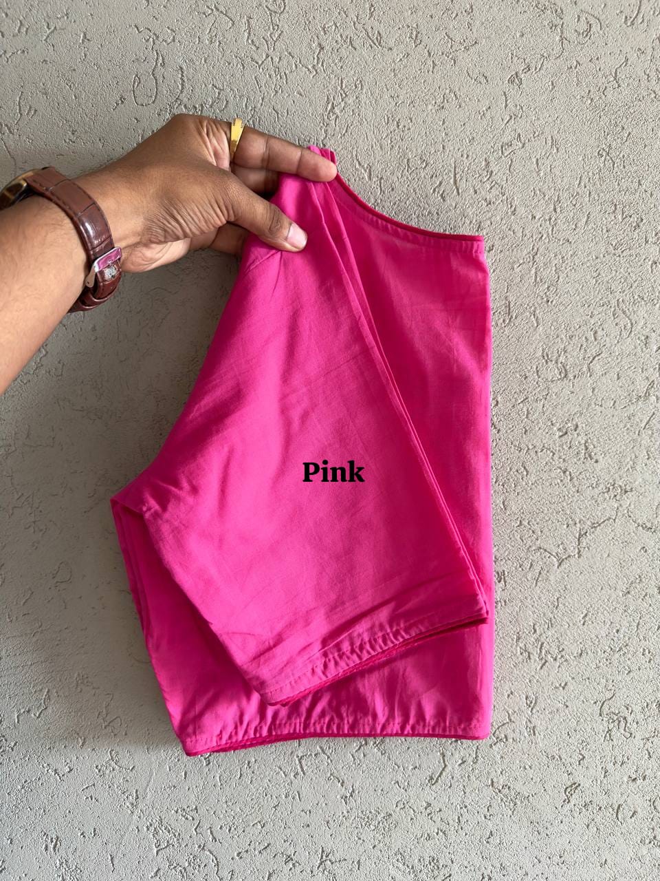 Pure South Pochampally Cotton Elbow Sleeve Blouse | Boatneck