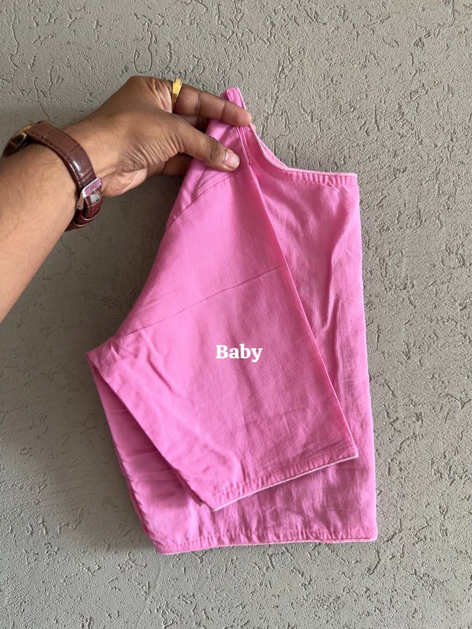 Pure Pochampally Cotton Blouse with Boatneck & Elbow Sleeves