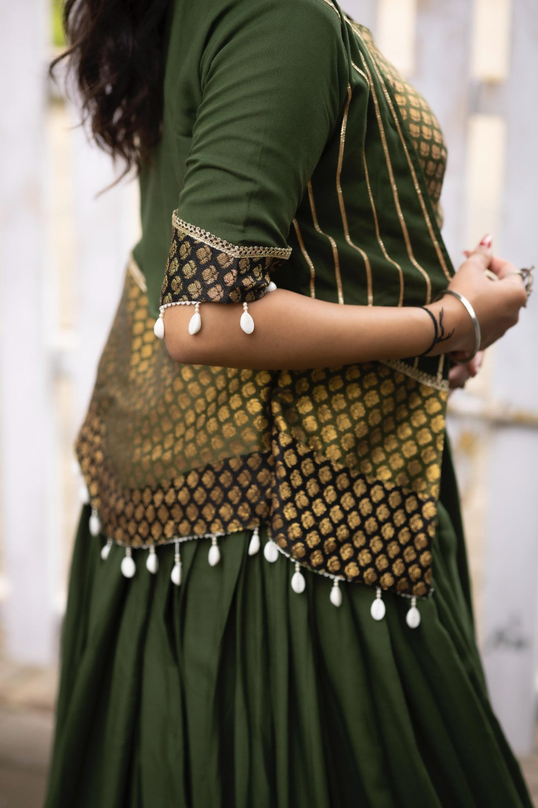 Rayon Cotton Lehenga Choli with Koti | Fully Stitched Party Wear Lehenga for Women